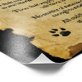 Zehn Gebote der Katze Fotodruck (Ecke)