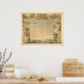 Zehn Gebote des Bergarbeiters (1081A) Poster (Küche)