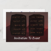 Zehn Gebote Einladung (Vorne/Hinten)