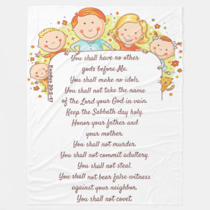 Zehn Gebote - Fleece Blanket, 60 x 80"