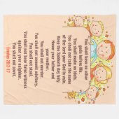 Zehn Gebote - Fleece Blanket, 60 x 80" (Vorderseite (Horizontal))
