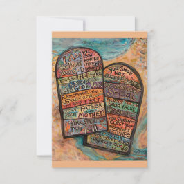 Zehn Gebote Gebetskarte