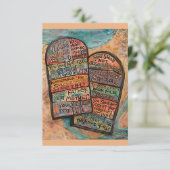 Zehn Gebote Gebetskarte (Stehend Vorderseite)