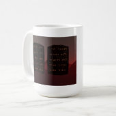 Zehn Gebote Kaffeetasse (Vorderseite Links)