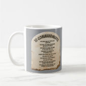 Zehn Gebote Kaffeetasse (Links)