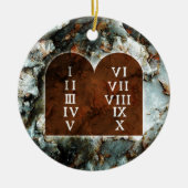 Zehn Gebote Keramikornament (Vorne)