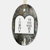 Zehn Gebote Keramikornament (Links)