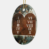 Zehn Gebote Keramikornament (Links)