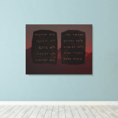 Zehn Gebote Leinwanddruck (Insitu (Holzboden))