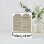 Zehn Gebote mit Zitat Postkarte (Stehend Vorderseite)