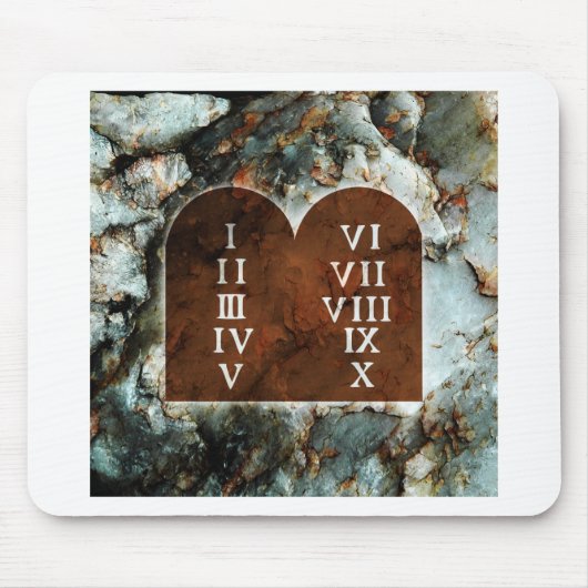 Zehn Gebote Mousepad (Vorne)