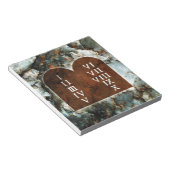 Zehn Gebote Notizblock (angewinkelt)