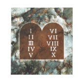 Zehn Gebote Notizblock (Vorderseite)