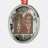 Zehn Gebote Ornament Aus Metall (Links)