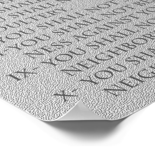 Zehn Gebote: Poster (Ecke)