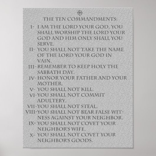 Zehn Gebote: Poster (Vorne)