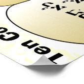 Zehn Gebote Poster (Ecke)