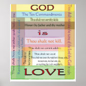 Zehn Gebote Poster (Vorne)