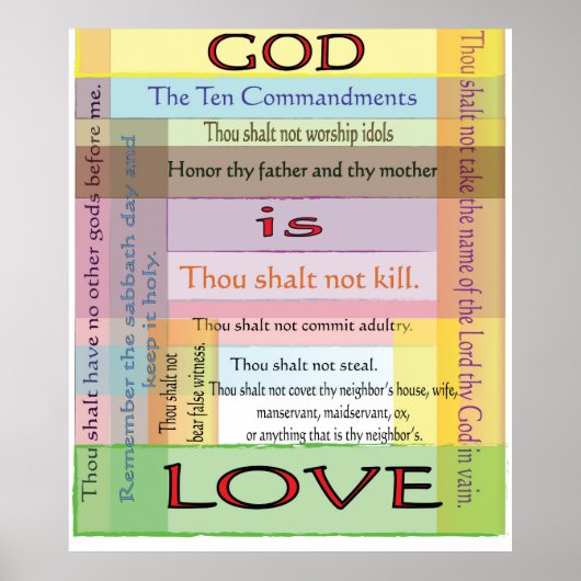 Zehn Gebote Poster (Vorne)