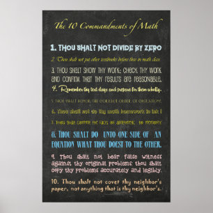Zehn Gebote Poster