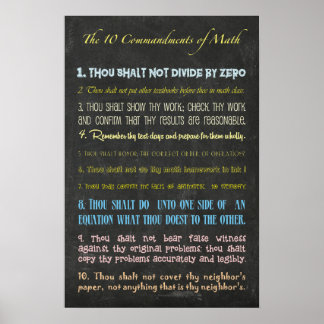 Zehn Gebote Poster