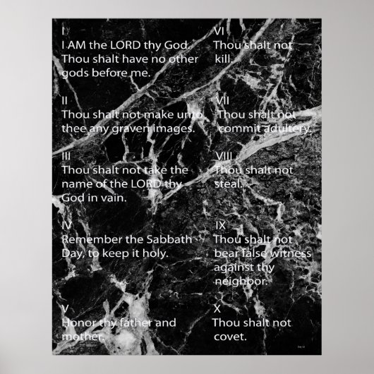 Zehn Gebote Poster (Vorne)