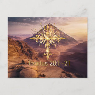 Zehn Gebote Postkarte