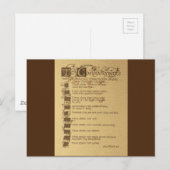 zehn Gebote Postkarte (Vorne/Hinten)