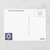 Zehn Gebote Postkarte (Rückseite)