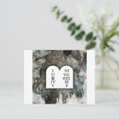 Zehn Gebote Postkarte (Stehend Vorderseite)