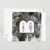 Zehn Gebote Postkarte (Vorne/Hinten)