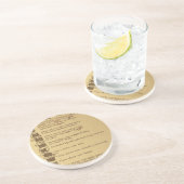 zehn Gebote Sandstein Untersetzer (Seite)