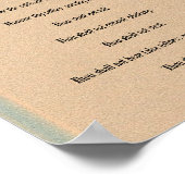 Zehn Gebote - Stone Column Poster (Ecke)