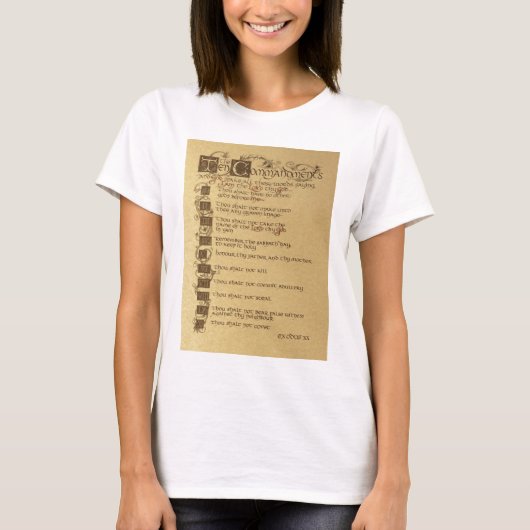 zehn Gebote T-Shirt (Vorderseite)