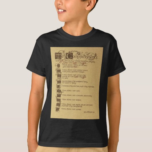 zehn Gebote T-Shirt (Vorderseite)