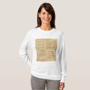 Zehn Gebote - T - Shirt der Frauen mit einem lange