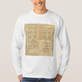 Zehn Gebote - T - Shirt für Männer mit einem lange (Vorderseite)