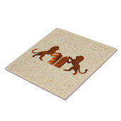 Zehn Gebote und Löwen Fliese (Seite)