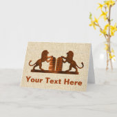 Zehn Gebote und Löwen Karte (Gelbe Blume)