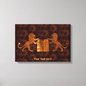 Zehn Gebote und Löwen Leinwanddruck (Vorderseite)