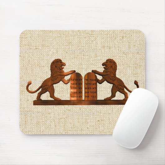 Zehn Gebote und Löwen Mousepad (Mit Mouse)