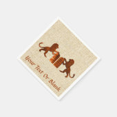 Zehn Gebote und Löwen Serviette (Ecke)