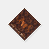 Zehn Gebote und Löwen Serviette (Ecke)