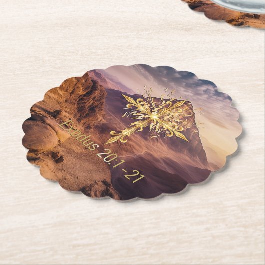 Zehn Gebote Untersetzer (angewinkelt)