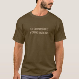 Zehn Gebote von verabredeten Töchter T-Shirt