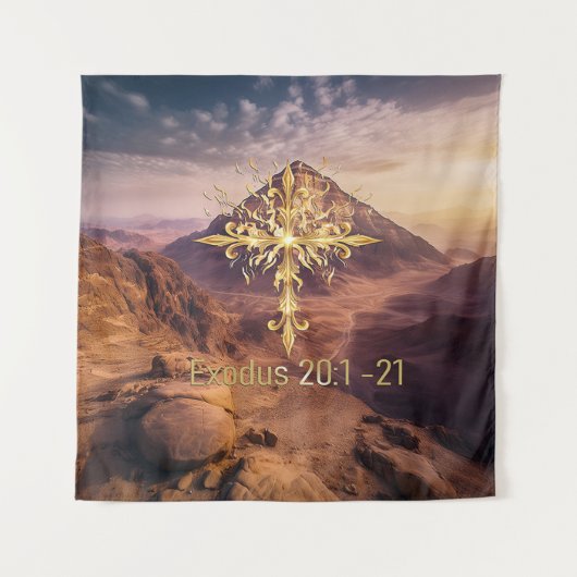 Zehn Gebote Wandteppich (Vorderseite)