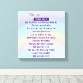 Zehn Gebote - Wrapped Canvas (Glanz) Leinwanddruck (Insitu (Holzboden))