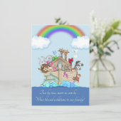 Zehn Geburtshinweise - Noahs Arche Ankündigung (Stehend Vorderseite)