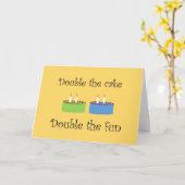 Zehn Geburtstagskuchen-Grußkarte Karte (Gelbe Blume)