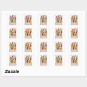 ZEHN GRÖSSEN EIN SCHÖNES Kleines Quadrat Sticker (Blatt)